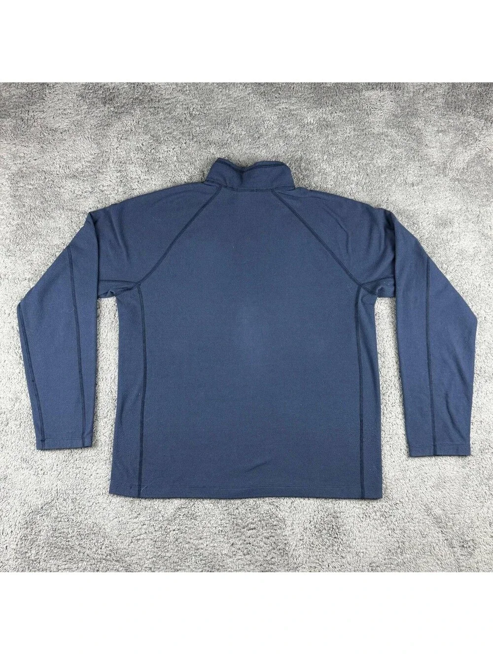 The North Face FlashDry 1/4 Zip Fleece Pullover Mens Large Blue Gray Jacket